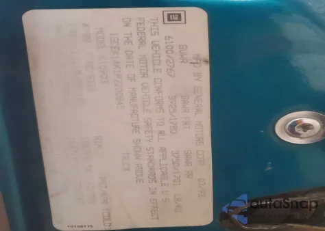 1993 Chevrolet Gmt-400 K1500 z USA, uszkodzony, nr VIN 1GCEK14K1PZ200845